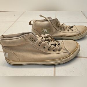 Converse High-Top Sneakers in Tan